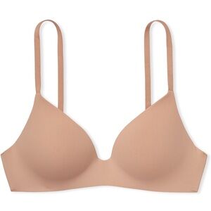 Victorias Secret The T-Shirt Wireless Lightly Lined Bra Size 32B Praline